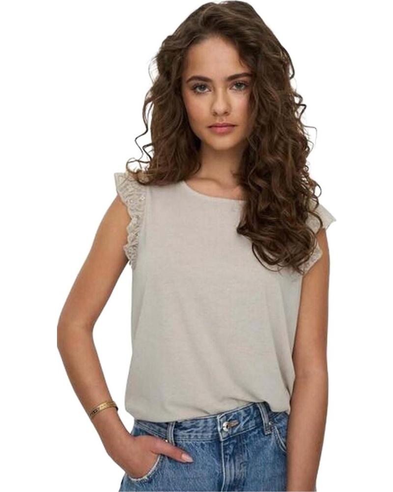ONLY CAMISETA DE TIRANTES EN PARA MUJER BEIGE