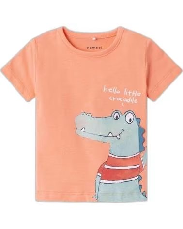 NAME IT NAME IT T-SHIRT MIT KURZEN ÄRMELN FÜR JUNGEN MIT KROKODIL NARANJA
