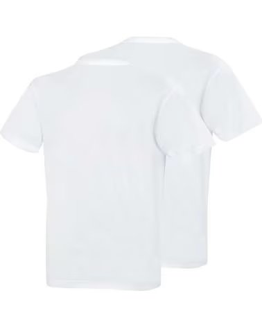 CHAMPION CHAMPION HERREN T-SHIRTS KURZARM 2ER PACK BLANCO