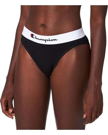 CHAMPION CALCINHA DE BIQUÍNI CHAMPION FEMININA, PRETA NEGRO