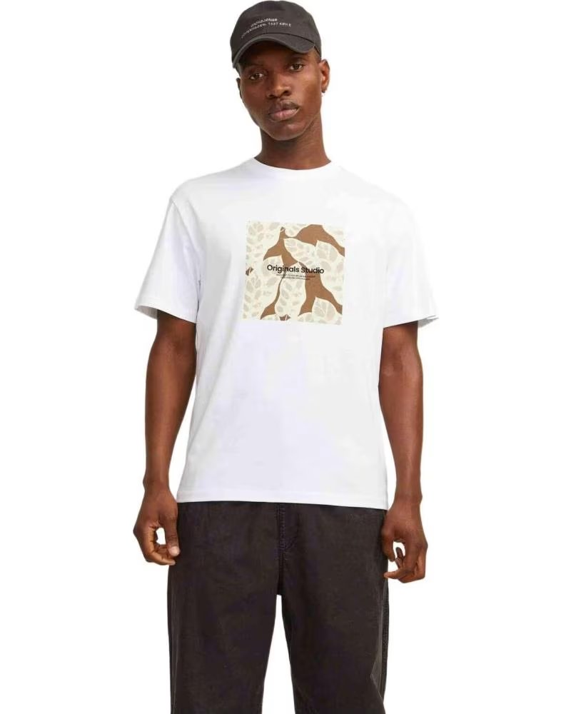 JACK AND JONES CAMISETA DE MANGA CORTA JACKJONES EN PARA HOMBRE BLANCO