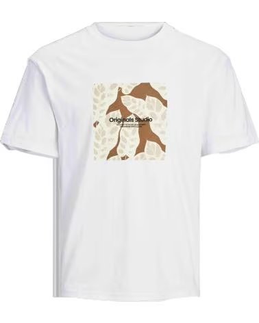 JACK AND JONES CAMISETA DE MANGA CORTA JACKJONES EN PARA HOMBRE BLANCO