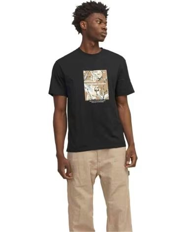 JACK AND JONES CAMISETA DE MANGA CORTA JACKJONES EN PARA HOMBRE NEGRO