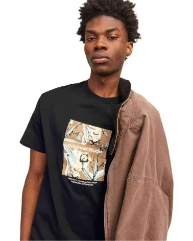 JACK AND JONES CAMISETA DE MANGA CORTA JACKJONES EN PARA HOMBRE NEGRO