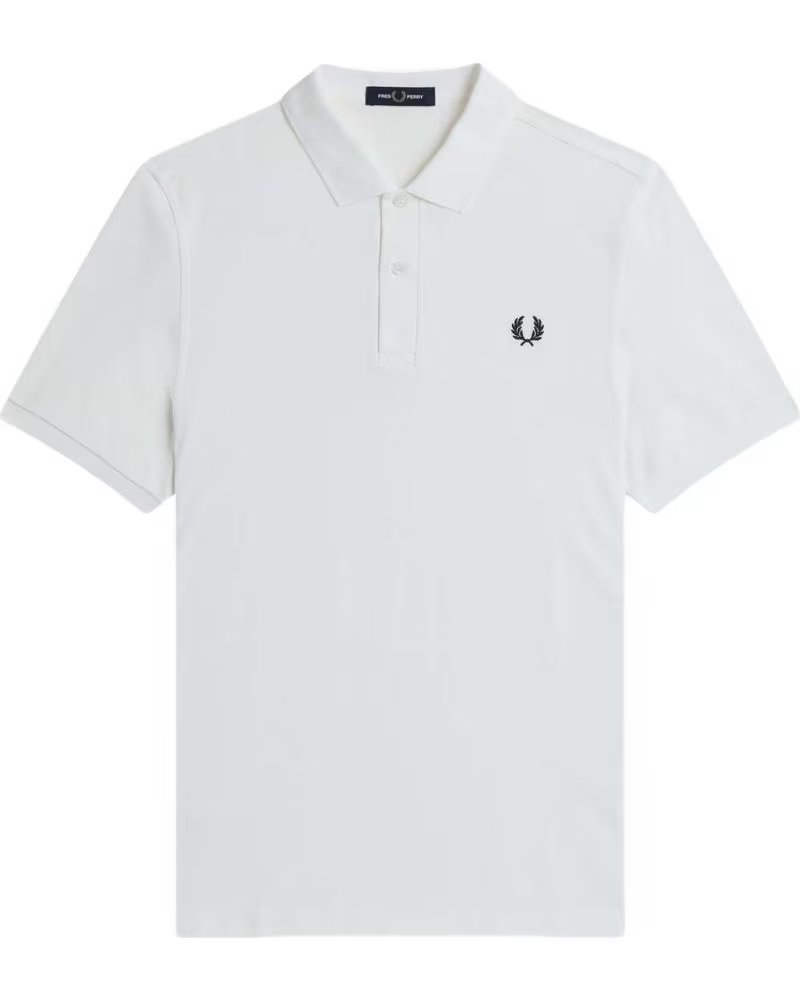 POLO FRED PERRY SLIM FIT PLAIN WHITE MANGA CURTA BLANCO