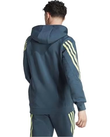 ADIDAS FELPA CON CAPPUCCIO ADIDAS FUTURE ICONS 3-STRIPES DA UOMO AZUL