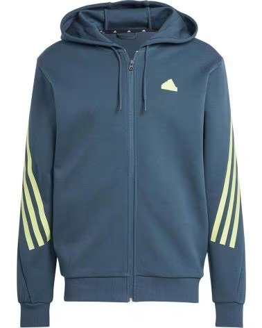 ADIDAS FELPA CON CAPPUCCIO ADIDAS FUTURE ICONS 3-STRIPES DA UOMO AZUL
