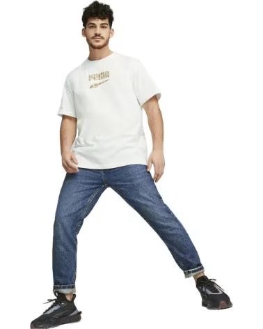 PUMA PUMA KURZARM-T-SHIRT FÜR HERREN BLANCO