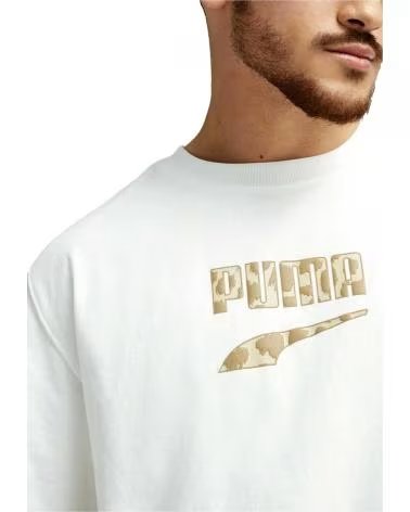 PUMA PUMA KURZARM-T-SHIRT FÜR HERREN BLANCO