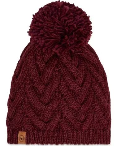 BUFF BERRETTO BUFF DA DONNA ROSSO CON POMPON ROJO