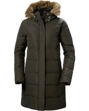 HELLY HANSEN PARKA ACOLCHADA CON CAPUCHA DE PELO HELLY HANSEN VERDE