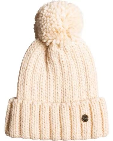 ROXY ROXY STRICKMÜTZE MIT BOMMEL FÜR MÄDCHEN, CREMEFARBE BLANCO