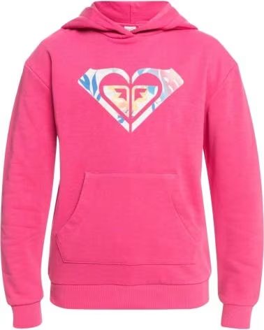 ROXY FELPA CON CAPPUCCIO ROXY PER BAMBINA ROSA ROSA