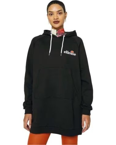 ELLESSE SUDADERA CON CAPUCHA EN PARA MUJER NEGRO