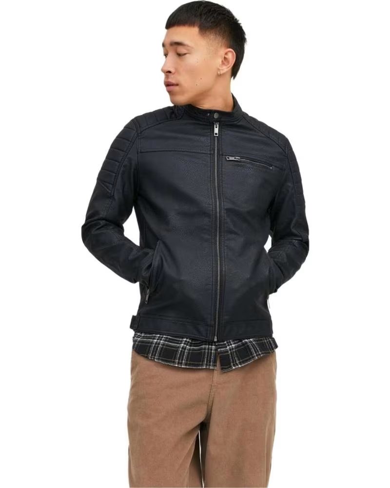 JACK AND JONES JACK & JONES ZIP-UP JACKET NEGRO