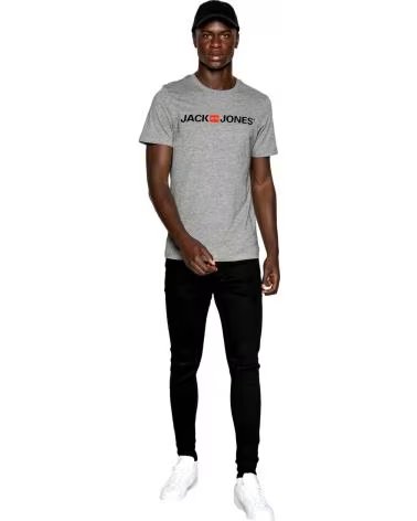 JACK AND JONES CAMISETA DE MANGA CORTA JACKJONES EN PARA HOMBRE GRIS