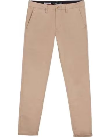 TIFFOSI PANTALONE CHINO DA UOMO TIFFOSI IN FILO MARRON