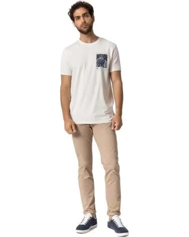 TIFFOSI PANTALONE CHINO DA UOMO TIFFOSI IN FILO MARRON