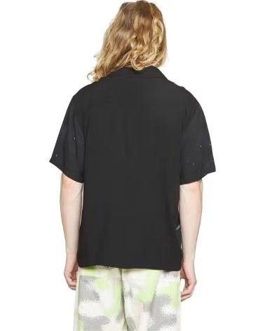 HUF CAMICIA HUF SKYLINE NERA STAMPATA DA UOMO NEGRO