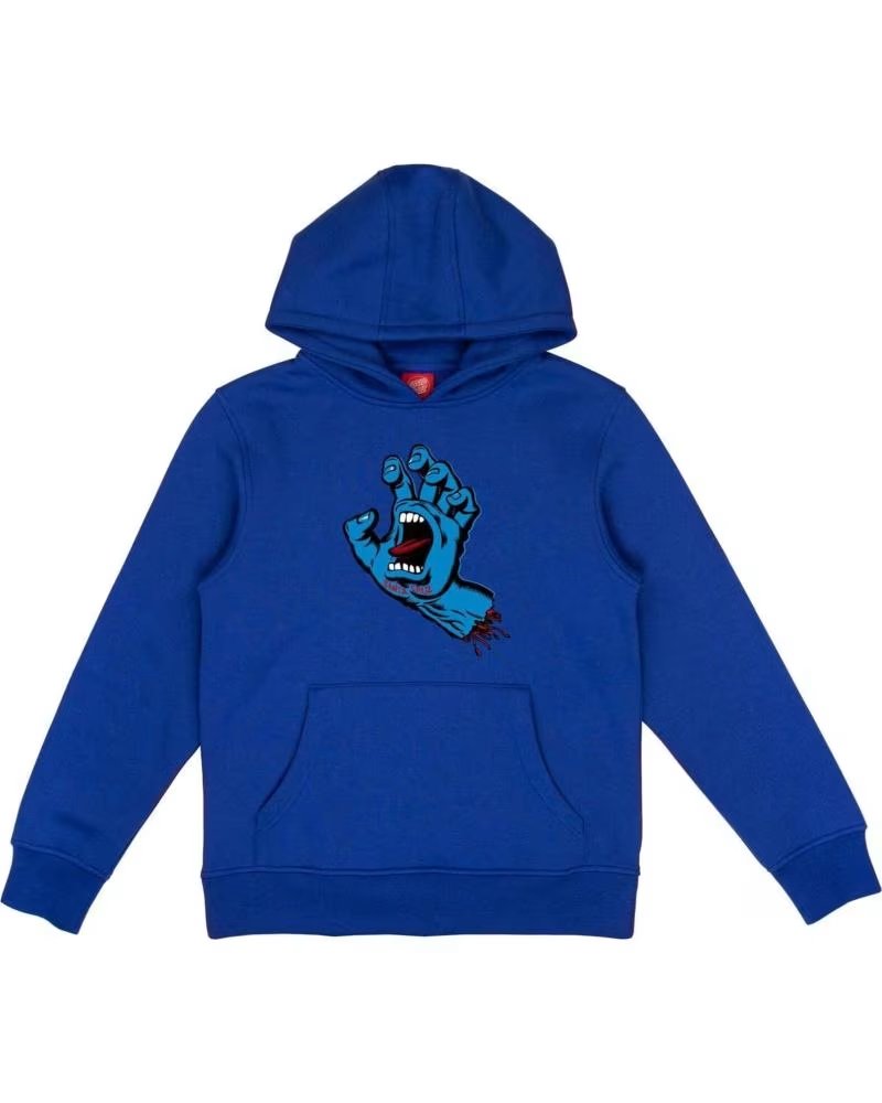 SANTA CRUZ FELPA CON CAPPUCCIO UNISEX SANTA CRUZ BLU AZUL