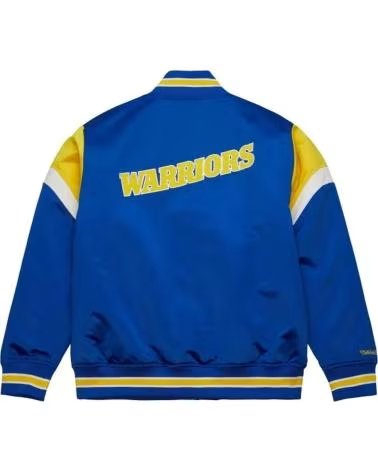MITCHELL  NESS MITCHELL & NESS GOLDEN STATE WARRIORS JACKET FOR MEN AZUL