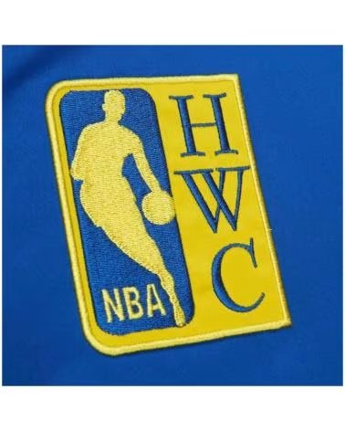 MITCHELL  NESS MITCHELL & NESS GOLDEN STATE WARRIORS JACKET FOR MEN AZUL