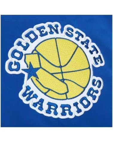 MITCHELL  NESS MITCHELL & NESS GOLDEN STATE WARRIORS JACKET FOR MEN AZUL
