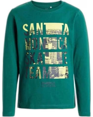 NAME IT SUDADERA UNISEX CON ESTAMPADO SANTA MONICA VERDE