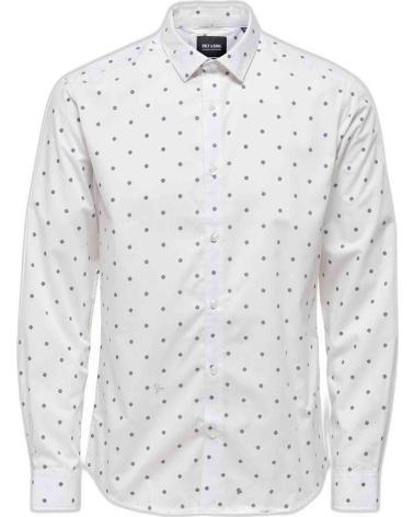 ONLY CAMISA DE HOMBRE ONLY SONS CON ESTAMPADO BLANCO