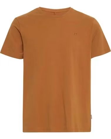 BLEND T-SHIRT À MANCHES COURTES MÉLANGÉES POUR HOMME MARRON