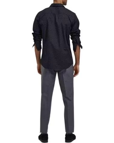 SELECTED HOMME CAMISA DE MANGA LARGA 16082912-BLACK ESTAMPADA PARA HOMBRE NEGRO