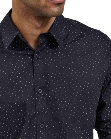 SELECTED HOMME CAMISA DE MANGA LARGA 16082912-BLACK ESTAMPADA PARA HOMBRE NEGRO