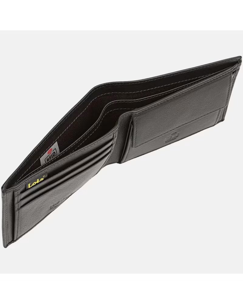 LOIS JEANS LOIS BROWN LEATHER WALLET FOR MEN MARRON