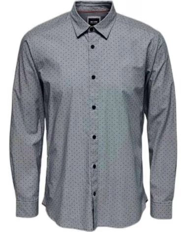 ONLY CHEMISE À MANCHES LONGUES ONLY SONS POUR HOMME AZUL