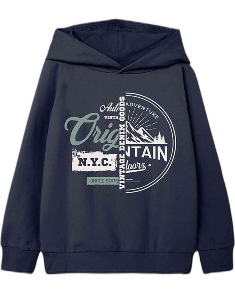 NAME IT SUDADERA CON CAPUCHA UNISEX PARA NIÑOS NAME IT AZUL