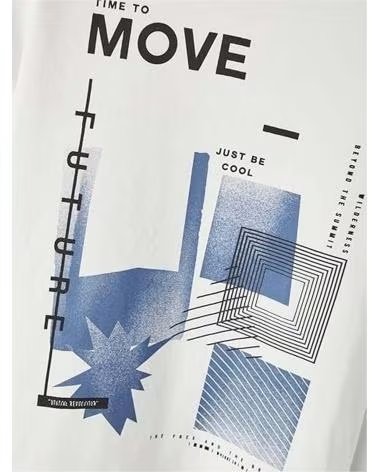 NAME IT UNISEX KIDS "MOVE" SHORT SLEEVE T-SHIRT BLANCO
