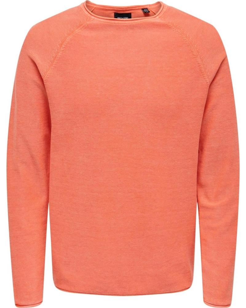 ONLY JERSEY DE PUNTO PARA HOMBRE ONLY SONS NARANJA NARANJA