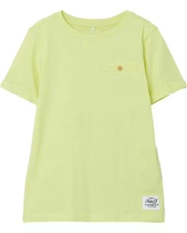 CAMISETA NAME IT MANGA CORTA UNISEX AMARILLO