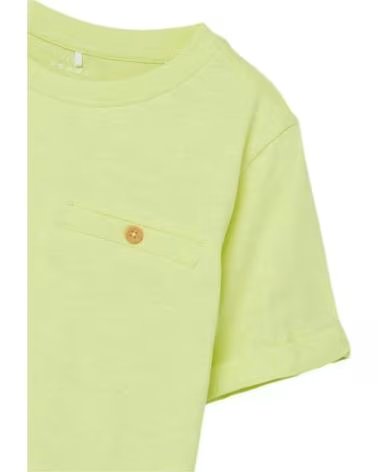 NAME IT UNISEX KURZARM-T-SHIRT GELB AMARILLO