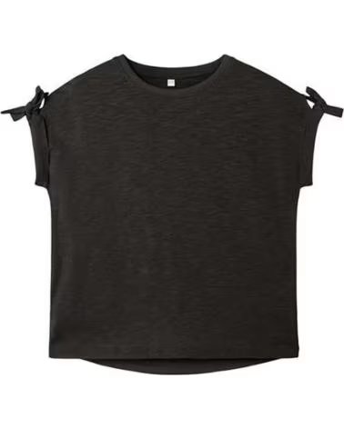 NAME IT NAME IT T-SHIRT MIT KURZEN ÄRMELN UND SCHLEIFEN FÜR MÄDCHEN NEGRO