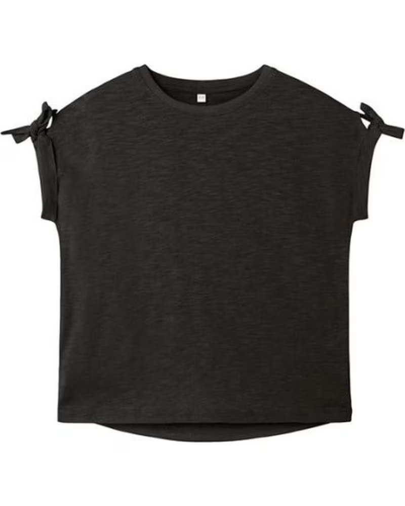 NAME IT NAME IT T-SHIRT MIT KURZEN ÄRMELN UND SCHLEIFEN FÜR MÄDCHEN NEGRO