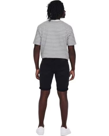 ONLY PANTALONCINI NERI DA UOMO ONLY SONS NEGRO