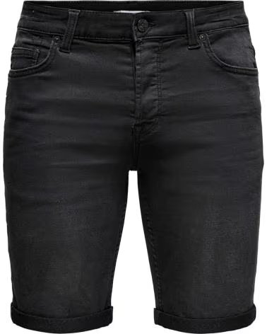 ONLY PANTALONCINI NERI DA UOMO ONLY SONS NEGRO