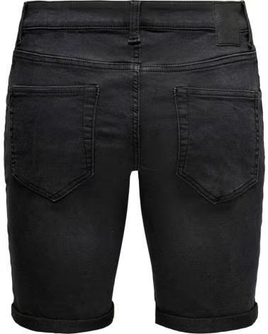 ONLY PANTALONCINI NERI DA UOMO ONLY SONS NEGRO