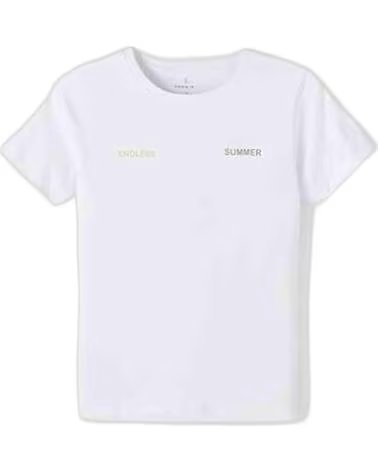 NAME IT NAME IT KURZARM-T-SHIRT FÜR KINDER UNISEX BLANCO