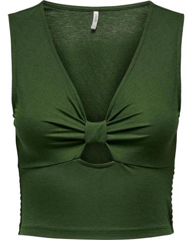 ONLY CAMISETA DE MANGA CORTA EN PARA MUJER VERDE
