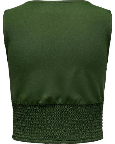 ONLY CAMISETA DE MANGA CORTA EN PARA MUJER VERDE