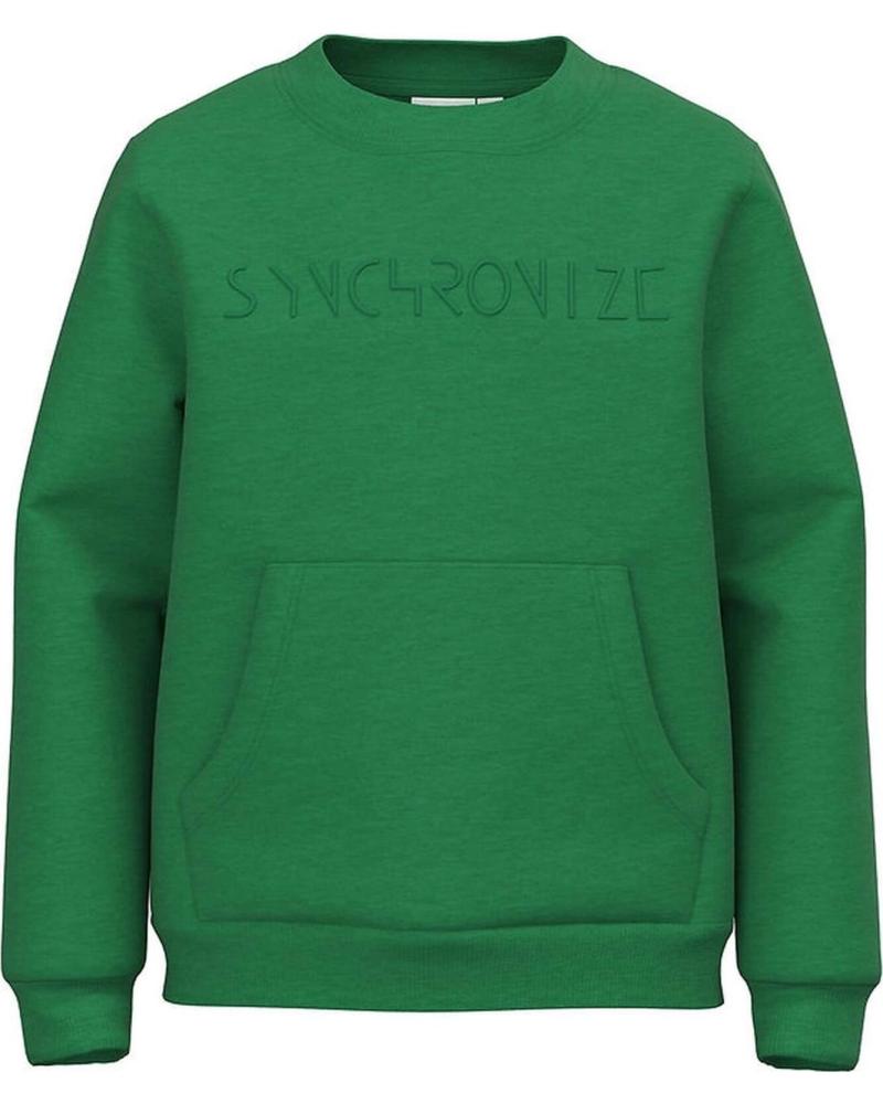 NAME IT SUDADERA NAME IT DE FELPA CON BOLSILLO CANGURO PARA NIÑO VERDE