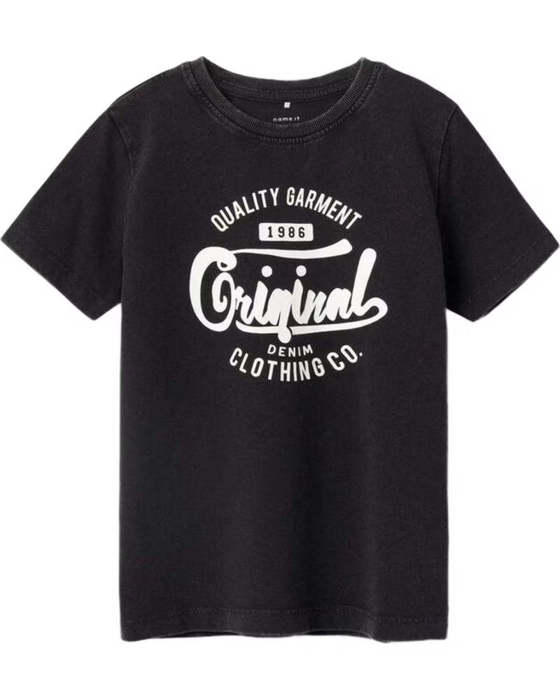 NAME IT T-SHIRT MANCHES COURTES "ORIGINAL" ENFANT NAME IT NOIR NEGRO