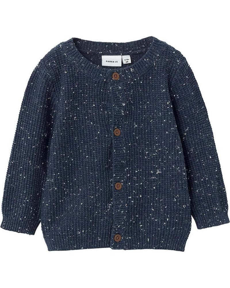 NAME IT CÁRDIGAN NAME IT DE PUNTO JASPEADO PARA NIÑO AZUL